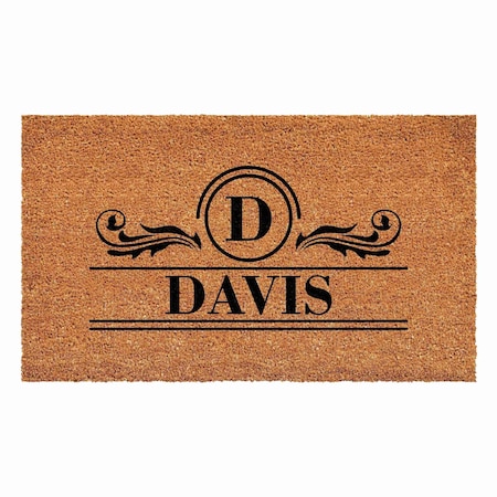 Calloway Mills Personalized Door Mat, Black, Natural, 36 in W x 72 in L 107703672